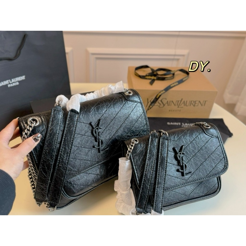 【Dengan 2 kotak】 Tas bahu seri Niki baru klasik Tas Selempang Kasual untuk Wanita Tas Selempang Tas 