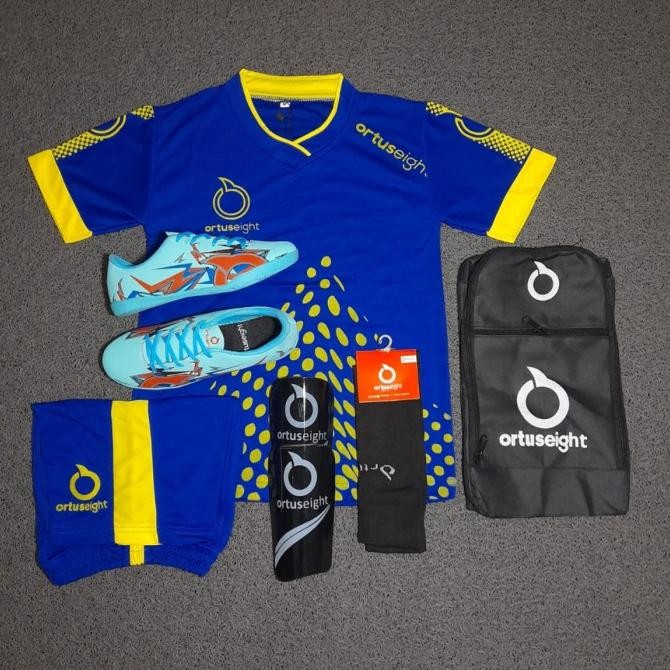 sepatu futsal anak ortuseight thunder clap bonus jersey