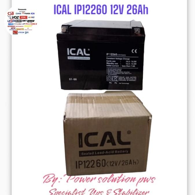 Aki UPS / Baterai UPS ICA ICAL IP12260 12V 26Ah