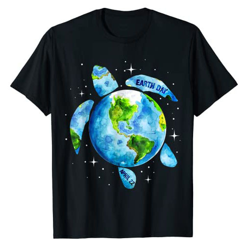 Kostum Hari Bumi Mengembalikan Seni Penyu Laut Menyelamatkan Planet Kaos Ucapan Lucu Grafis Perlindu