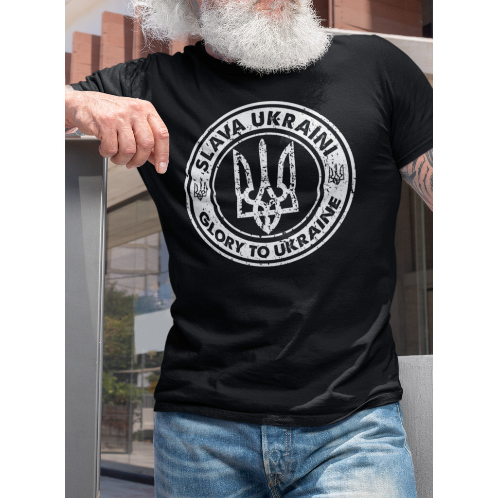 Ukraina T Kemeja Ukraina Ukraina Lambang Lengan Trisula T