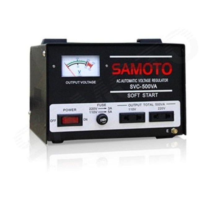 Stabilizer Samoto stabiliser 500 VA Stavol Listrik SMT Svc Avr 500N