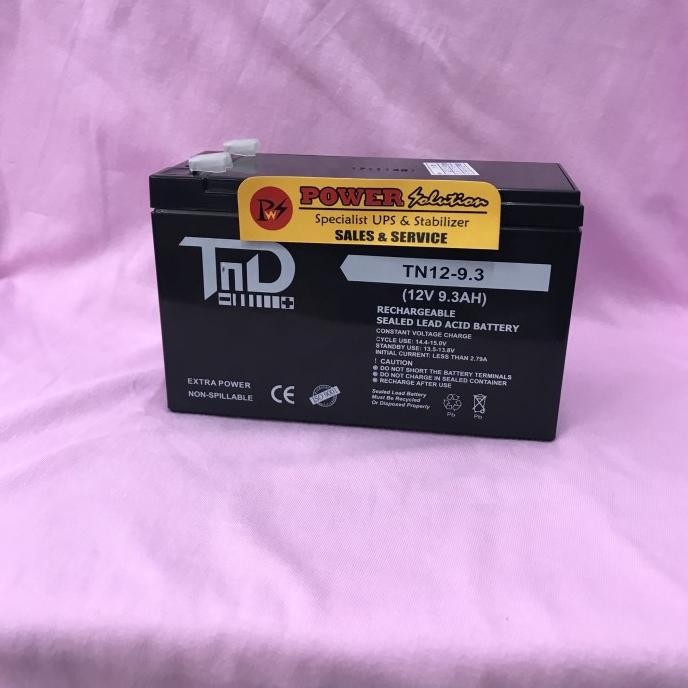Aki Battery Kering TND 12-9.3 TND 12v 9,3Ah Baterai TND 12v 9Ah