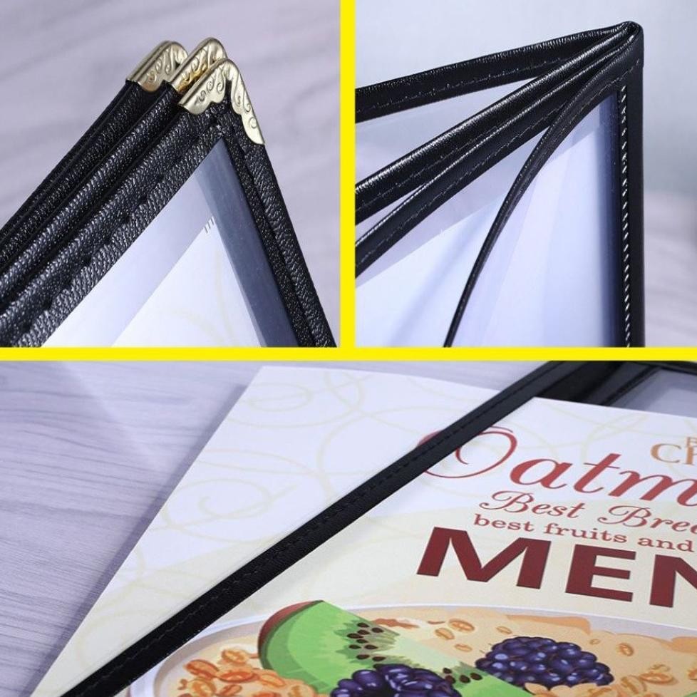 

TERMURAH A4 Buku Menu Restoran Kulit Cover Pelindung Menu Cover Menu Sampul Buku Resto ah-57