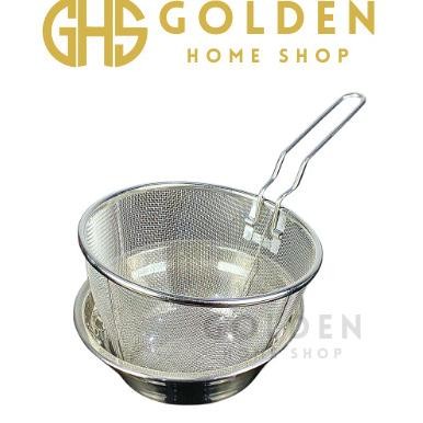 Saringan + Baskom Bulat Kecil Stainless | Basin Tirisan Gorengan