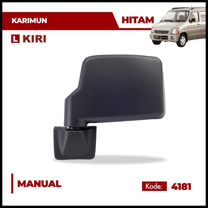 Emgi - Spion Mobil Karimun Kotak - Manual Hitam