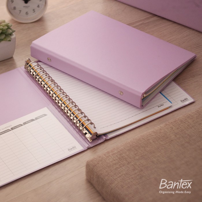 

Amberela Bantex Multiring Binder 20 Ring 25Mm A5 Light Lilac 1324 24