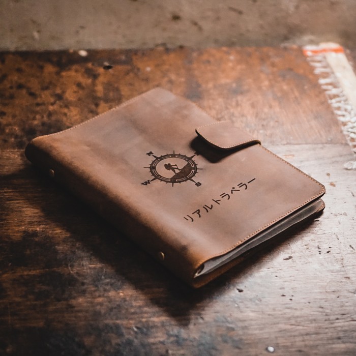 

Amberela Binder Cover Kulit Premium A5 - Free Grafir - Leather Organizer V3 Tan