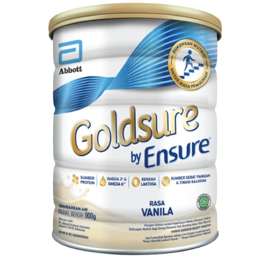 

SUSU GOLDSURE BY ENSURE RASA VANILA 900 G MEMBANTU PEMULIHAN
