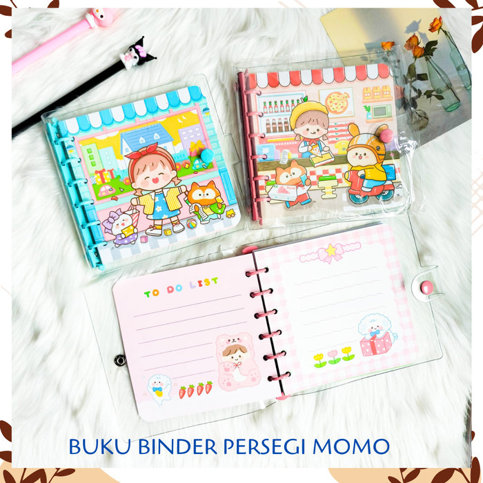 

Amberela - Promo Buku Binder Momo Persegi (Isi 60 Lembar) (Ukuran Kertas 13Cm X 1