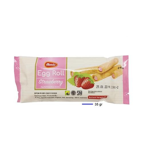 

MONDE EGG ROLL 35GR STRAWBERRY - 010457