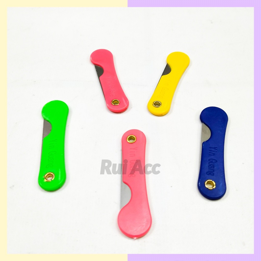 

Pisau Lipat Mini / Cutter Kecil / Silet Mini Warna Lucu / Karter