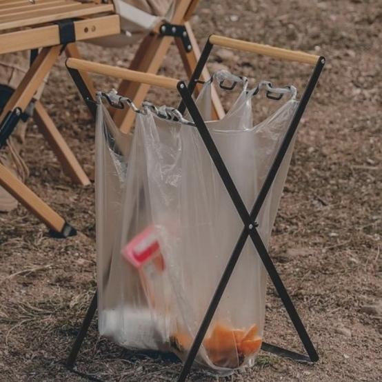 Rak Tempat Sampah Lipat Camping Outdoor