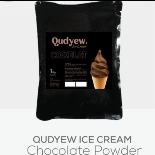 Soft Ice Cream Qudyew Powder Coklat / Taro / Red Velvet Murah Agen ORI