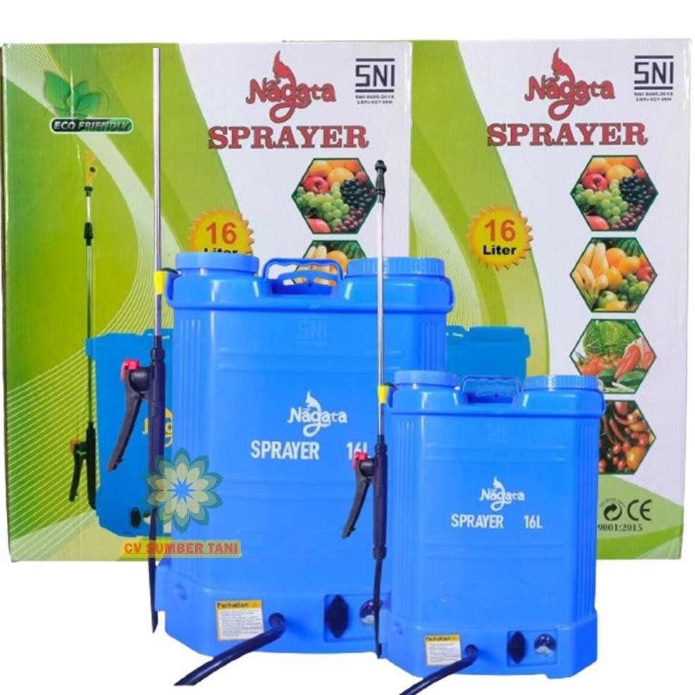 Flase Gratis Nagata Sprayer Gendong Elektrik Kapasitas 16 Liter Alat Semprot Kebun Tgc-1924