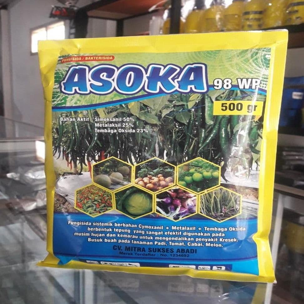 Murah Premium Fungisida Bakterisida Asoka 98Wp 500 Gram Uj-53