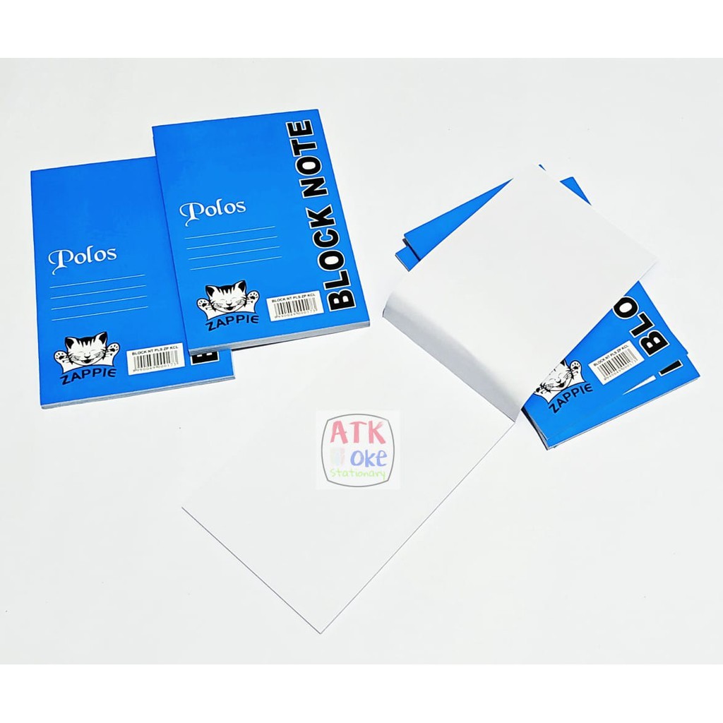 

1 Pcs Zappie Block Note Polos Kecil