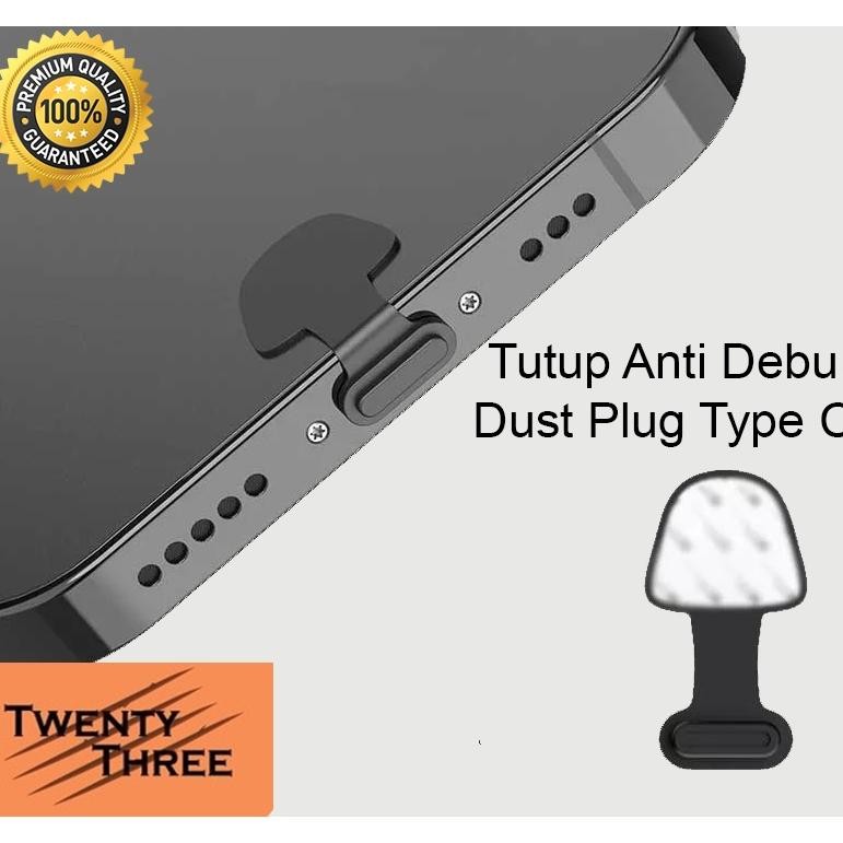 Jy-6 Tutup Penutup Port Lubang Lobang Charger Anti Debu Dust Plug Type C Tipe C Viral