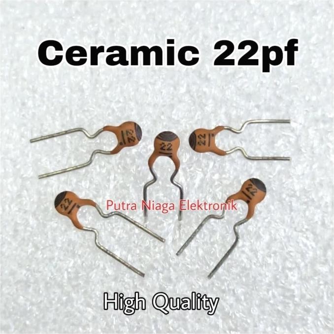 (2) Kapasitor 22pF Keramik NPO 22 pF Ceramic Capacitor putr4n Segera Beli