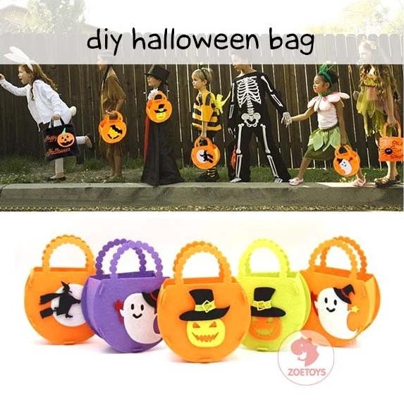 

DFR Zoetoys DIY Halloween Hand Basket | Tas Hampers Art and Craft Flannel TERLARIS