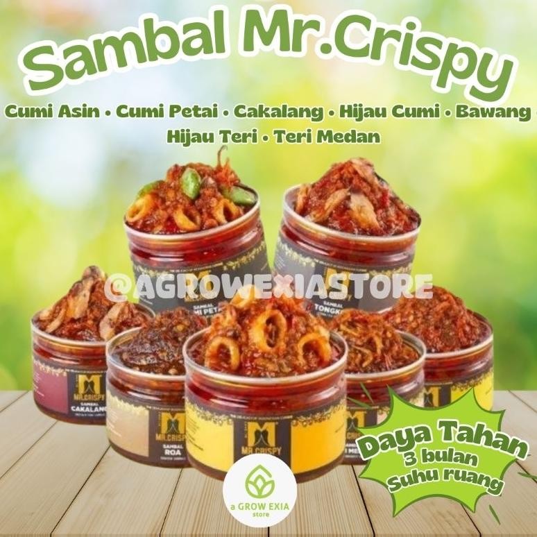 

Discount Mr.Crispy Sambal Cumi Asin Cakalang Teri Medan Tongkol Kerang Saos Padang Udang Balado Sambel Bawang High Quality