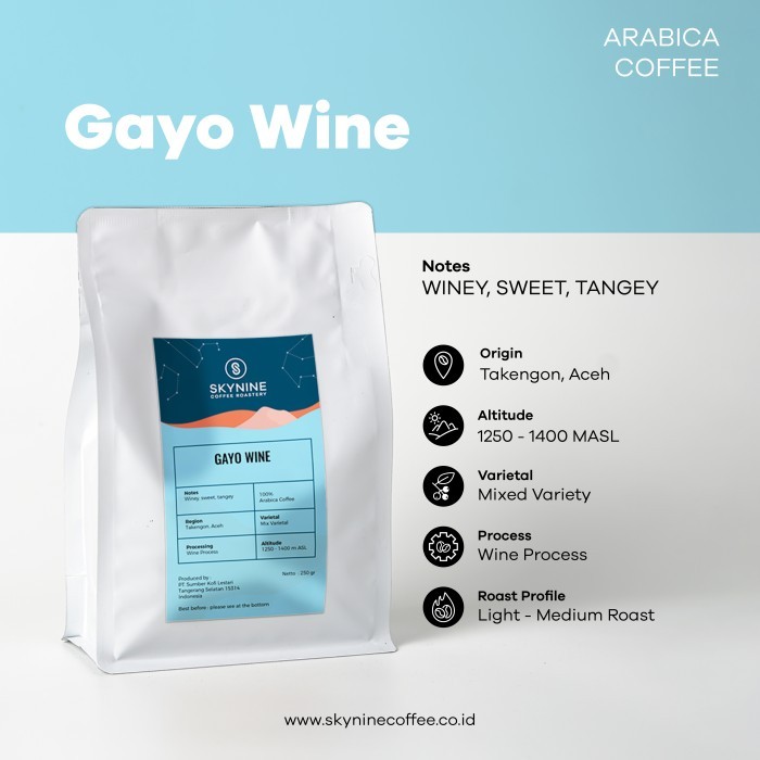 

Kopi Arabika Gayo Wine Roasted Bean