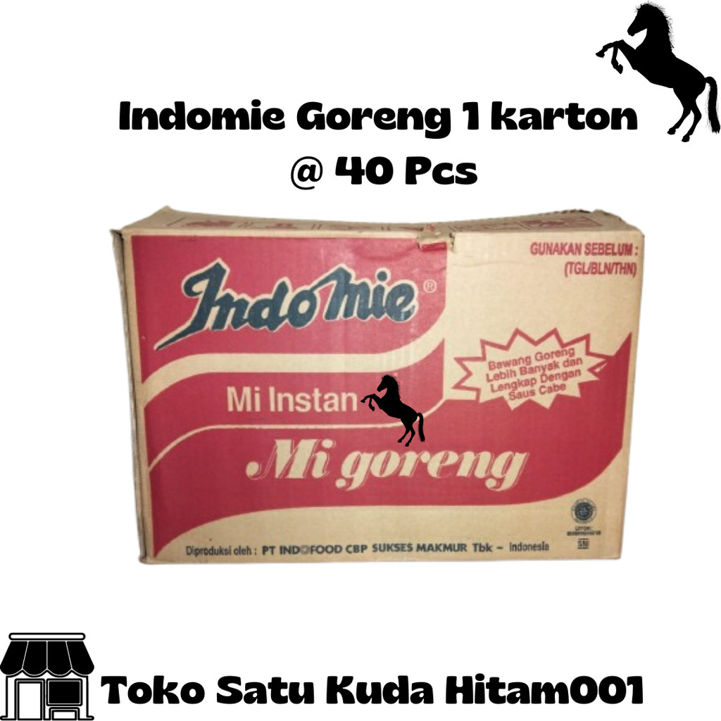 

Indomie Goreng [ 85 Gram/ 40 Pcs / Dus]