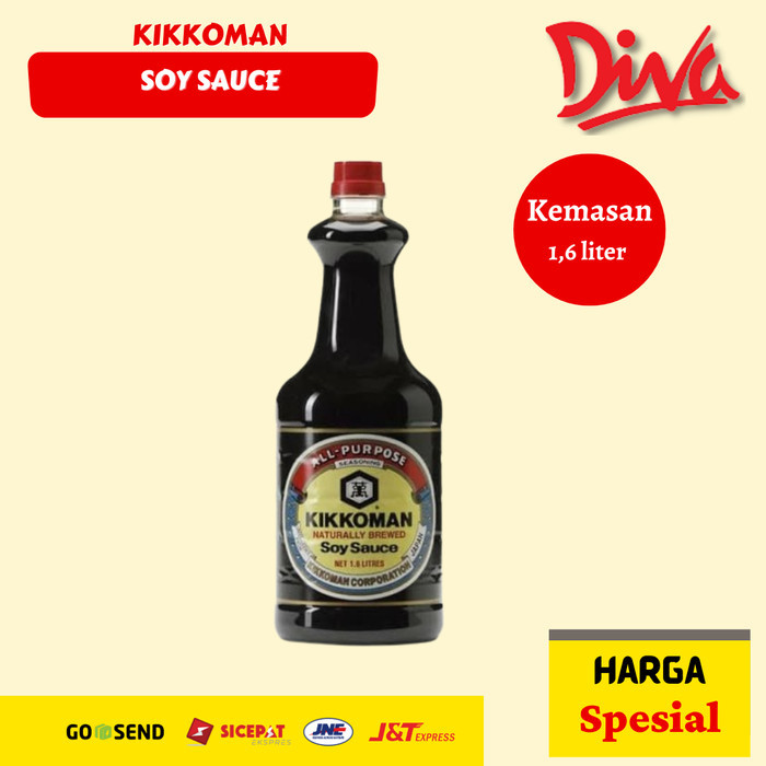 

Kikkoman Soy Sauce 1.6 Liter Kecap Asin Jepang