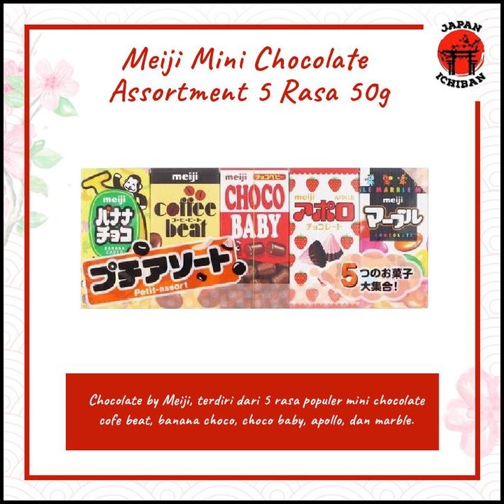 

Meiji Mini Chocolate Assortment 5 Rasa 50G Original Japan