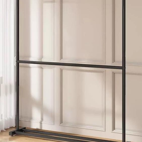 Gantungan Baju Besi Double Rak Baju Stand Hanger Gawang Jemuran Baju Jemuran Pakaian Hanger Baju Bes