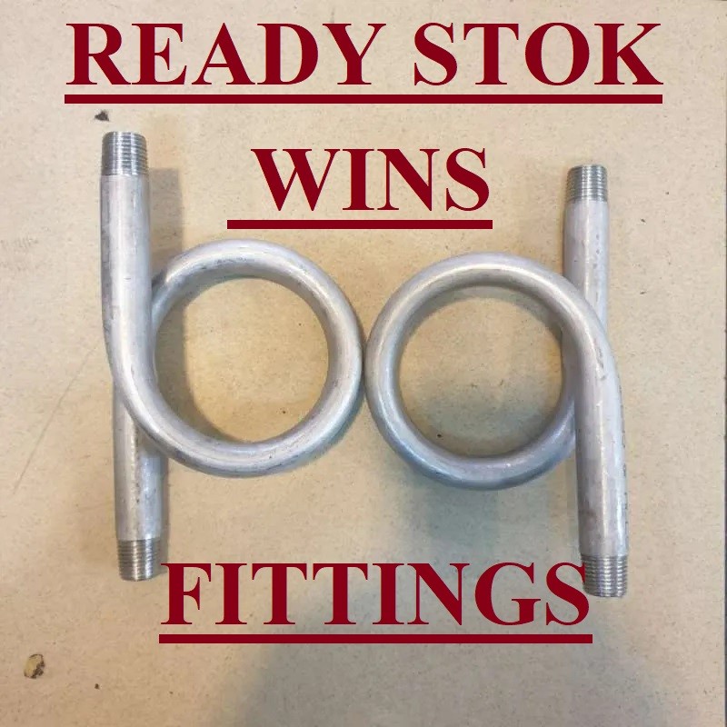 Pipa Sipon SS 1/2" O tipe pipe Syphon Stainless 304 0,5" shipon sifon PG ekor babi 1/2 0,5 inch pres