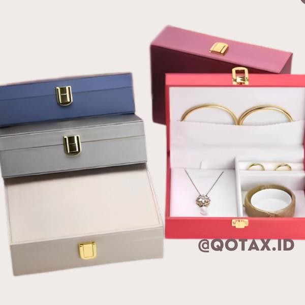 Kotak Perhiasan Mewah Satin / Jewelry Box Set / Jewelry Set Handle