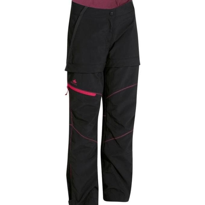 Decathlon Quechua Celana Gunung Anak Perempuan Mh550 Hitam 8526784