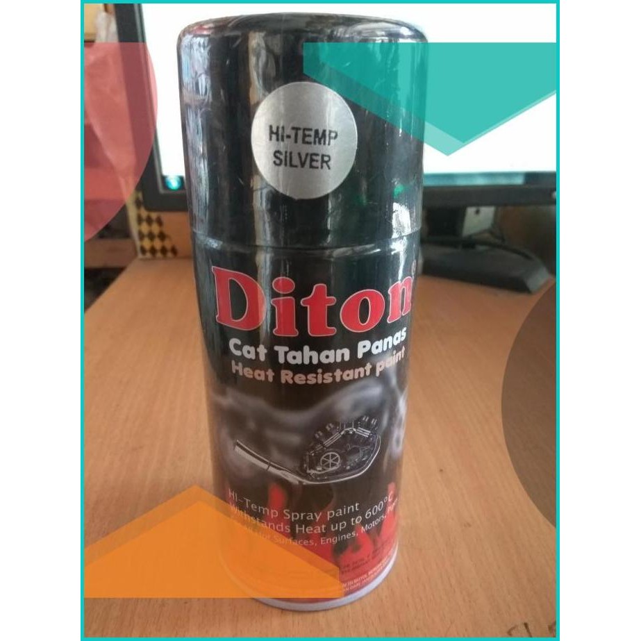 Cat Semprot Anti Panas 300cc Merk Dyton Untuk Knalpot WARNA SILVER 14
