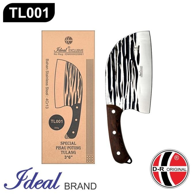 IDEAL TL001 PISAU GOLOK TULANG (CLEAVER) DAMASKUS STYLE 2807T