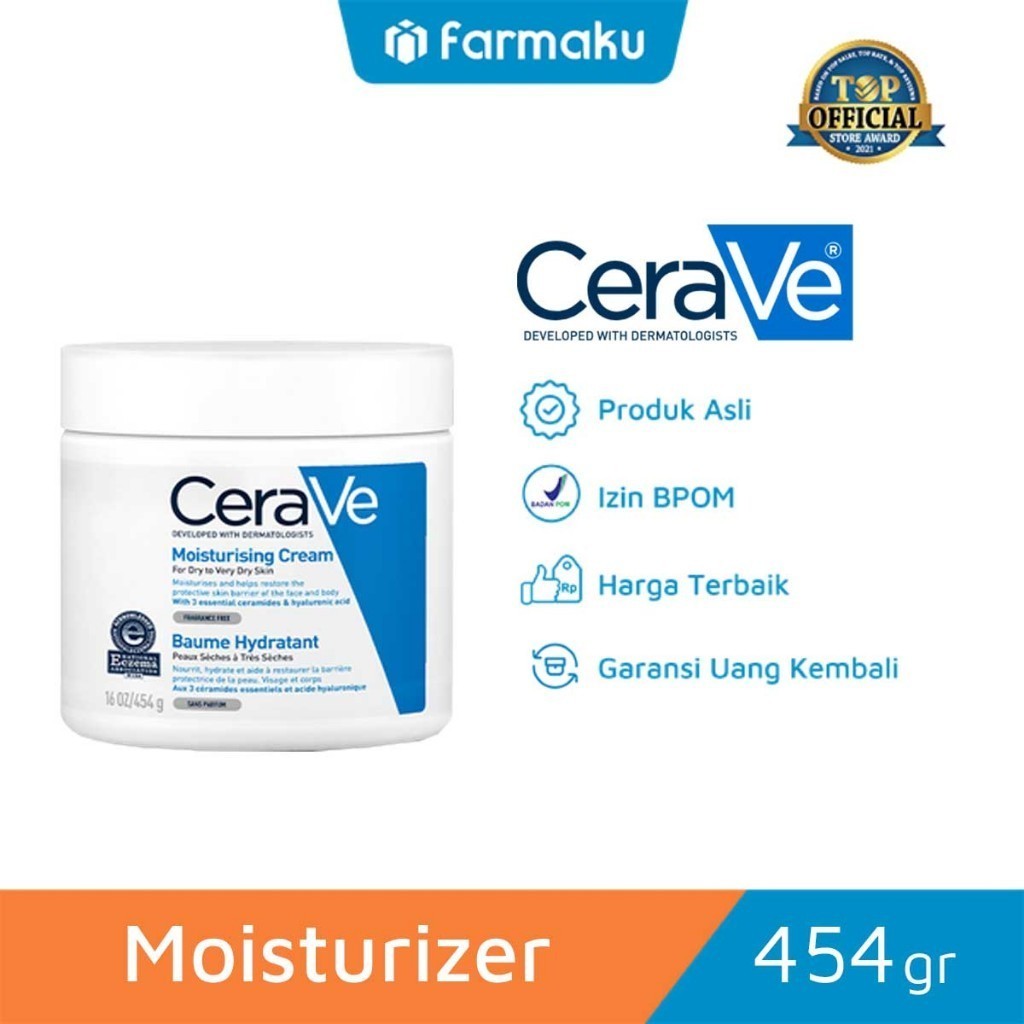 CeraVe Daily Moisturising Cream For Dry to Very Dry Skin 454 gr - (Variasi)