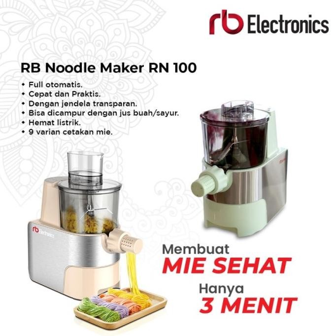 Rb Noodle Maker Rn-100 Professional | Mesin Mie Otomatis Jumbo - Merah [ Emani ]