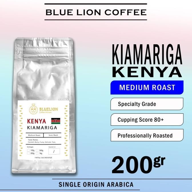 

Blue Lion Coffee Kenya Kiamariga 200 Gram Kopi