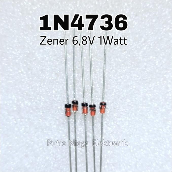 Murah Zener 1N4736 1W 6.8V Dioda IN4736 1Watt 6,8V 6V8 putr4n Ayo Beli