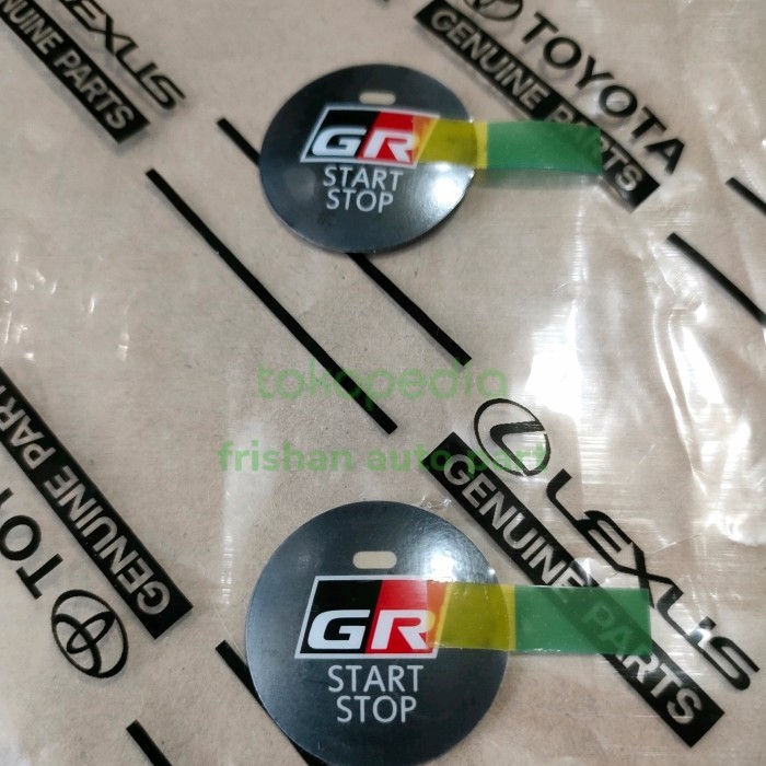 STIKER GR START STOP ENGINE TOYOTA ORIGINAL
