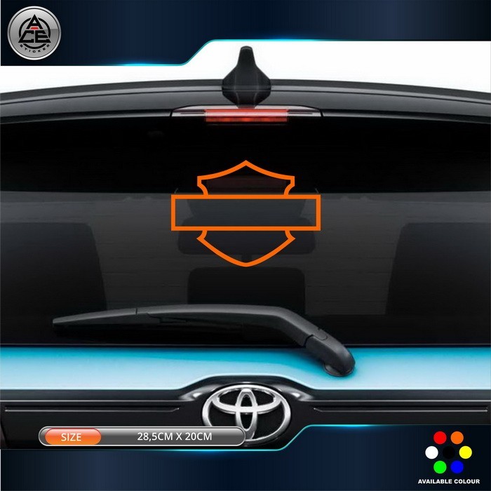 Cutting Sticker Harley Davidson Stiker Kaca Mobil Belakang