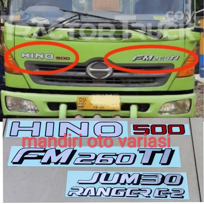 Sticker body mobil truck Hino. 500 FM260TI Jumbo stiker Hino truck
