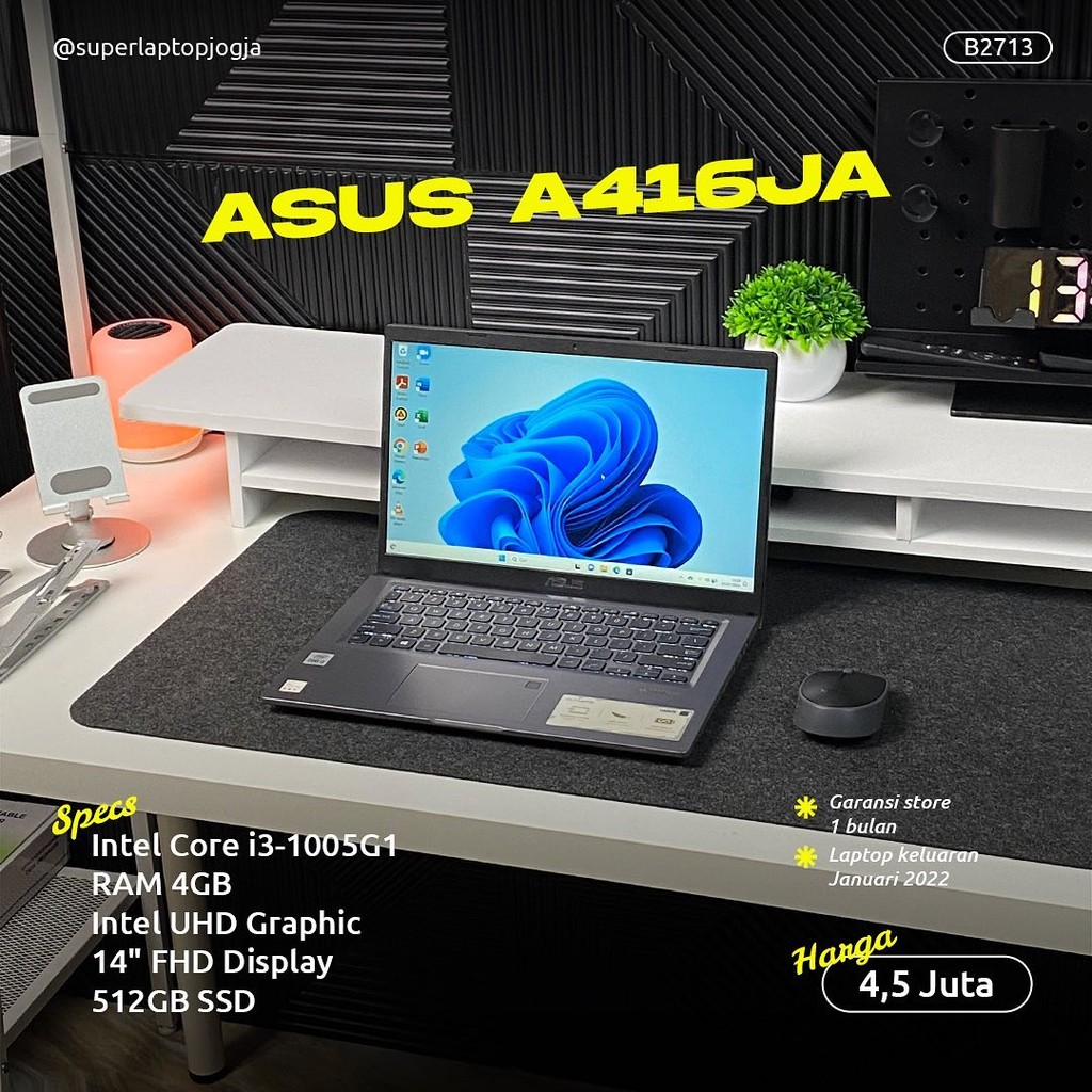 ASUS A416JA i3 gen 10 laptop office