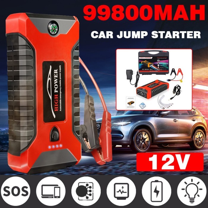 Jumper Jamper Aki Accu Mobil Diesel Bensin 20000Mah Power Bank 600A