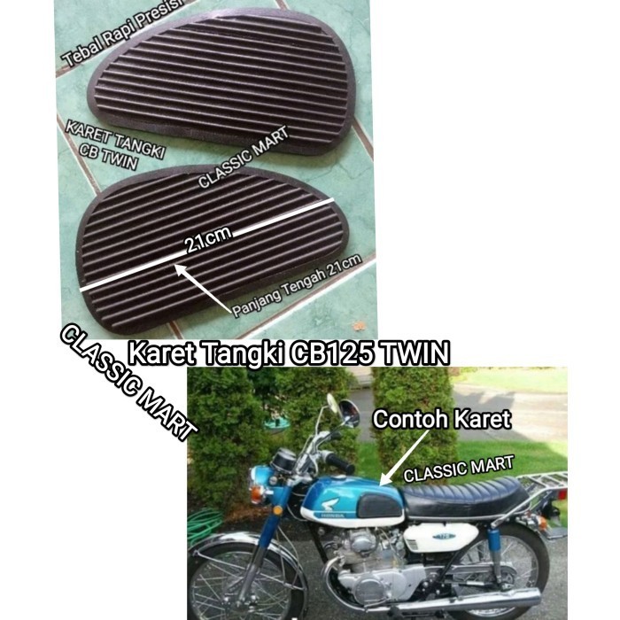 BISA COD KARET TANGKI HONDA CB125 TWIN-CB 125 TWIN-CB TWIN READY STOCK