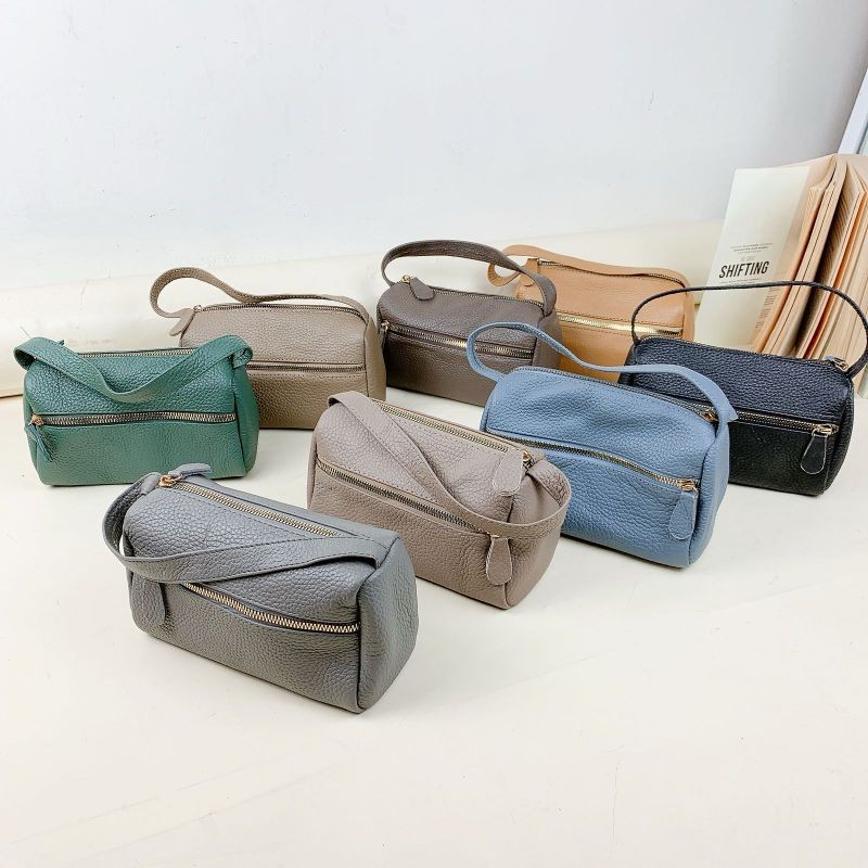 Pouchh Tenteng Mini Wanita Kulit Asli Tempat Kosmetik Tas make up