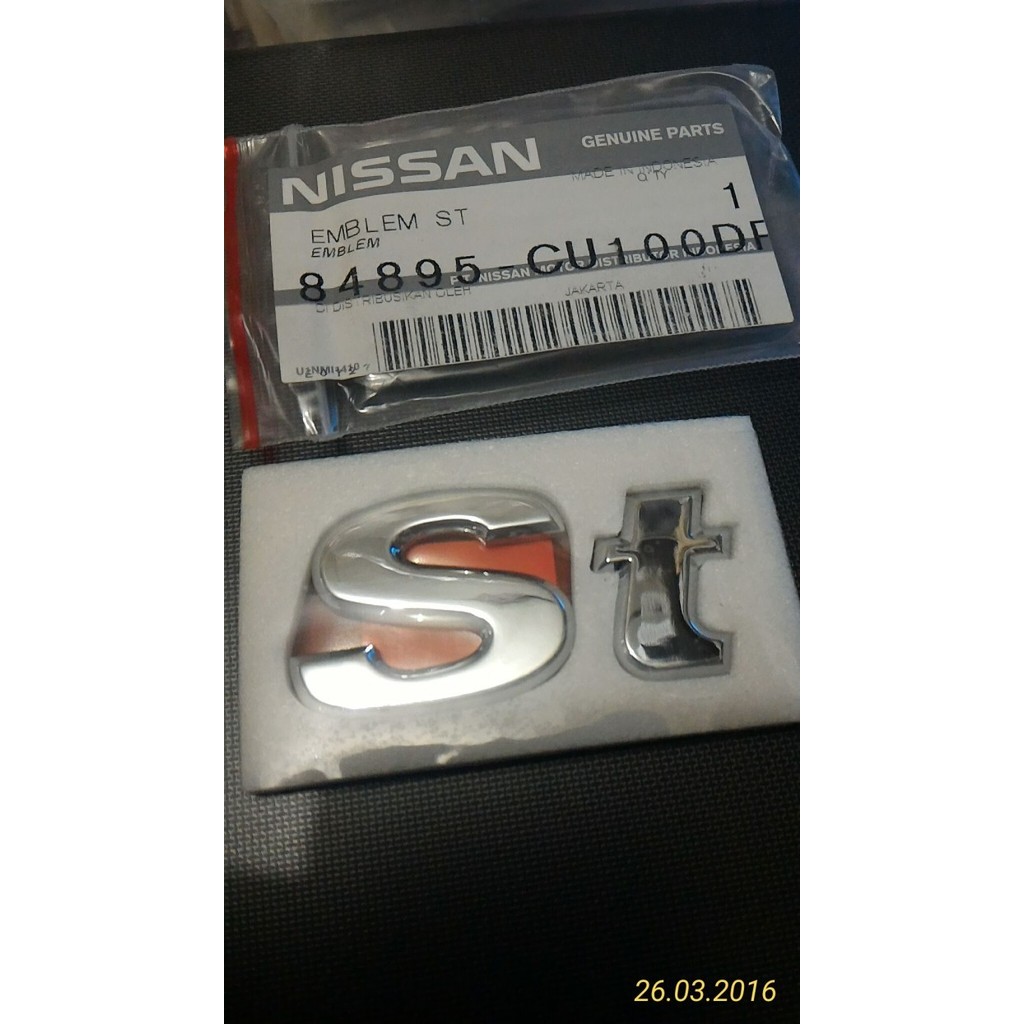 Emblem Bagasi Xtrail T30 ( ST ) Original Genuine Part