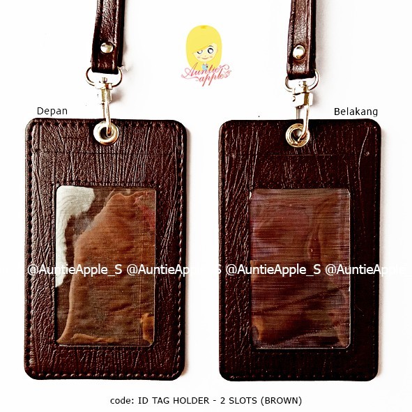 

Terlaris ID TAG HOLDER 2 KARTU/NAME TAG/ID CARD HOLDER LEATHER/TEMPAT ID CARD - Cokelat Tua SALE