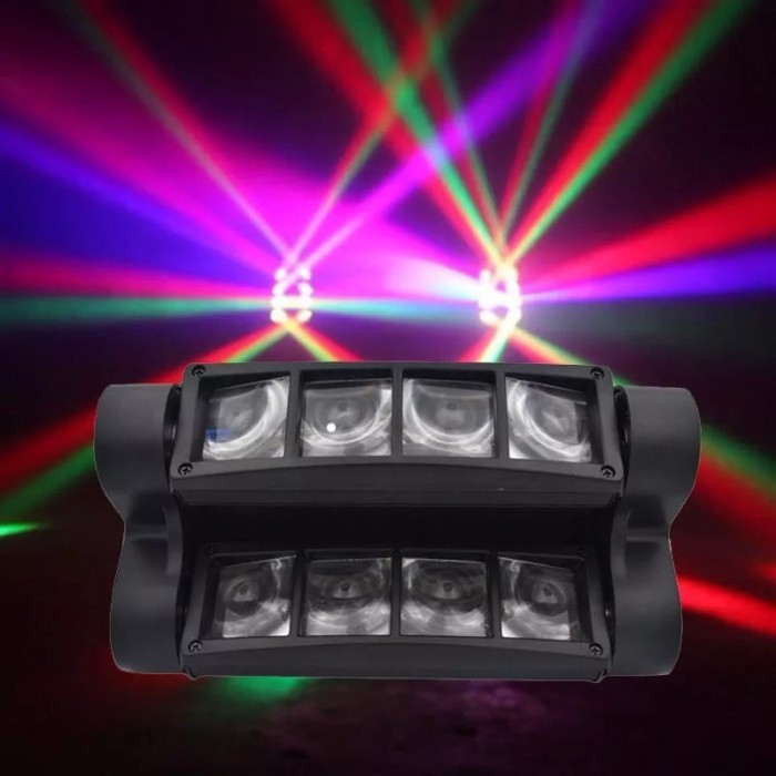 DMX512 laser spider led disco ball lights beam moving lampu party