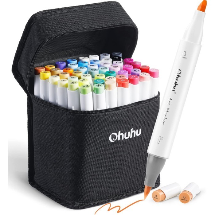 

Terlaris Ohuhu Sketch Marker Brush Tip Chisel & Brush 48 Ct Tips / Copic Alt SALE